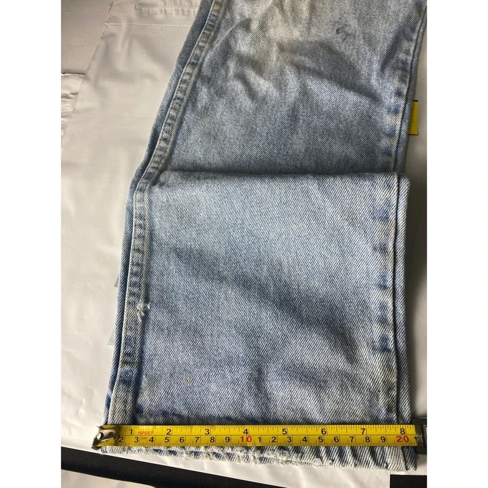 Vintage Wrangler Mens Relaxed Fit Light Wash Denim Jeans 33x32‎ USA Cotton jenas